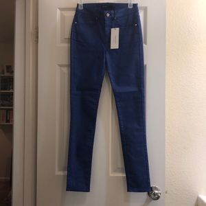 Purple/blue coated jeans from Karen Millen